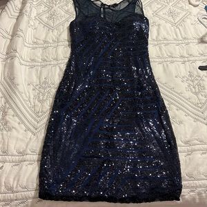 Mesh sequin dress